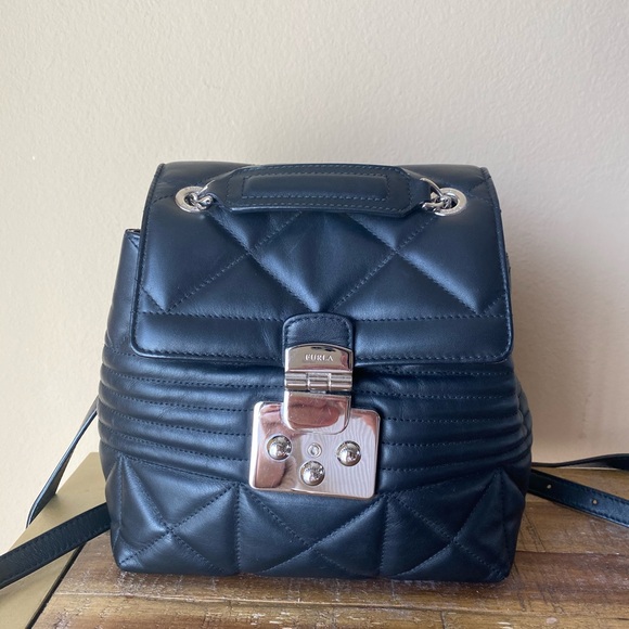 Furla Fortuna Small Black Backpack - Picture 5 of 8